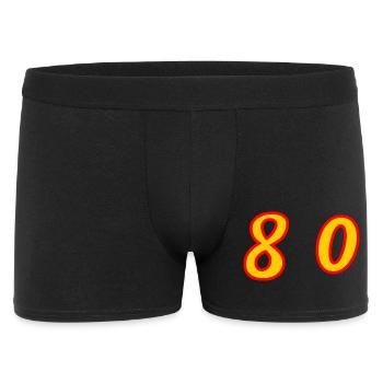 80. 80 YEARS. 80th ANNIVERSARY. 80 YEARS ANNIVERSARY. - Men's Boxer Shorts - black - Front