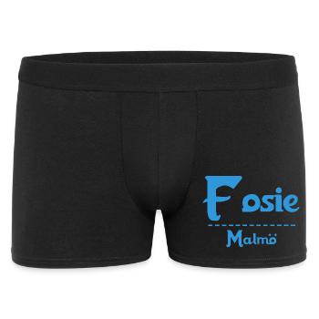 Fosie – Malmö Himmelblaues Design - Männer Boxer Shorts - Schwarz - Vorne