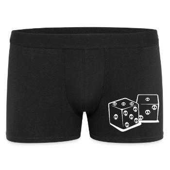 Playing with dice (white) - Men's Boxer Shorts - black - Front