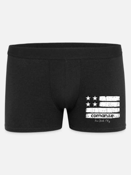 Flag Strokes with NYC - Men's Boxer Shorts - black