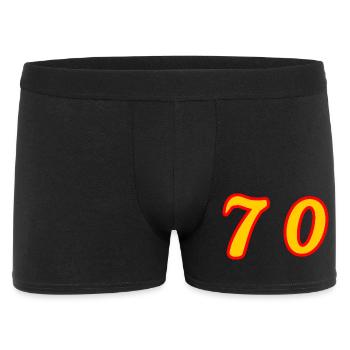 70. 70 YEARS. 70th ANNIVERSARY. 70 YEARS ANNIVERSARY. - Men's Boxer Shorts - black - Front