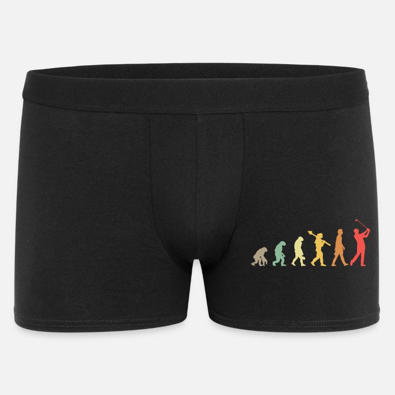 Golf Golfer Golf Course Golfer Evolution - Men's Boxer Shorts - black
