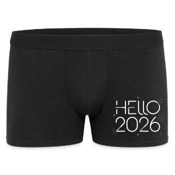 Bonjour enseigne néon 2026 - Boxer Homme - noir - Devant
