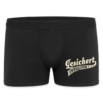 Lettrage vintage fixé Inconfortable - Boxer Homme - noir - Devant