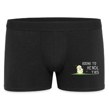 Going to Hendl This Chick Motif Chickens Saying - Men's Boxer Shorts - black - Front
