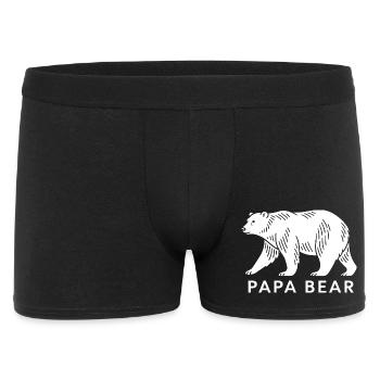 Papa Bear - Men's Boxer Shorts - black - Front