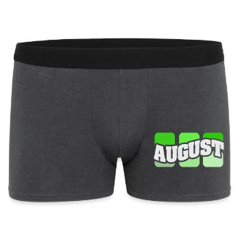 Name August - Men's Boxer Shorts - charcoal grey - Front