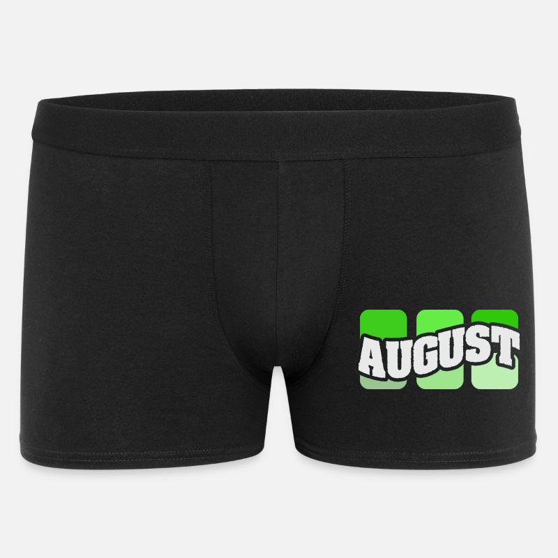 Name August - Männer Boxer Shorts - Schwarz