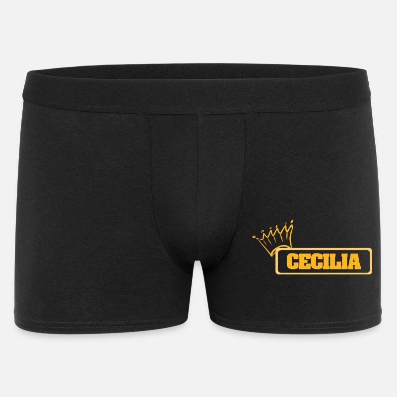 Cecilia als Name - Männer Boxer Shorts - Schwarz
