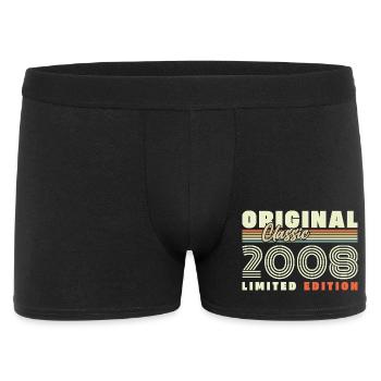2008 Vintage Rétro Cadeau d’anniversaire - Boxer Homme - noir - Devant
