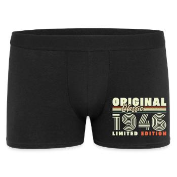 1946 Vintage Rétro Cadeau D'anniversaire - Boxer Homme - noir - Devant