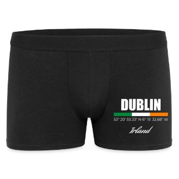 Dublin - Männer Boxer Shorts - Schwarz - Vorne