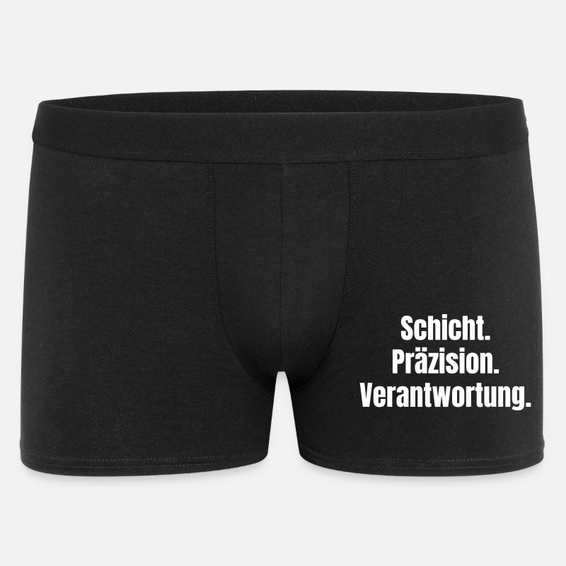 Layer. Precision. Responsibility. - Men's Boxer Shorts - black