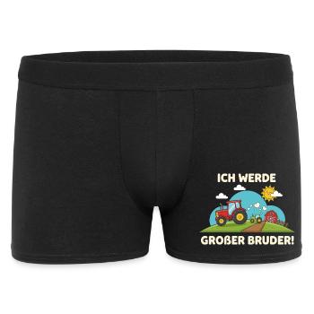 I'm Going Big Brother Tractor Farm Cute - Men's Boxer Shorts - black - Front