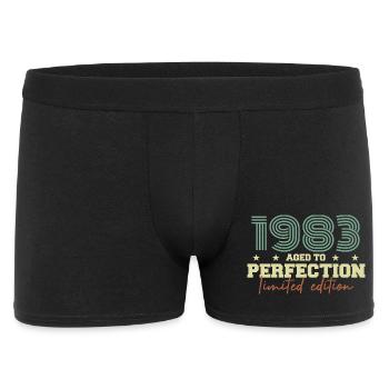 1983 - Männer Boxer Shorts - Schwarz - Vorne