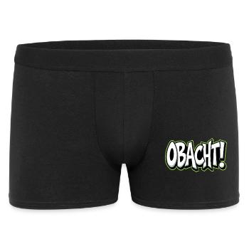 Caution Bavarian Saying Dialect Warning - Men's Boxer Shorts - black - Front