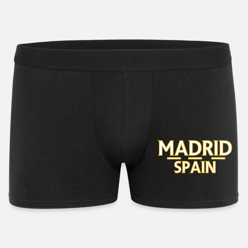 Madrid – Spanien - Männer Boxer Shorts - Schwarz