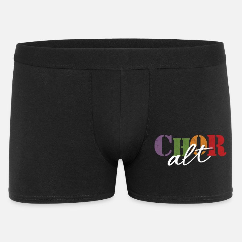 Chor Alt - Männer Boxer Shorts - Schwarz