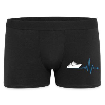Yacht et battement de cœur - Boxer Homme - noir - Devant