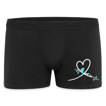 Le battement de cœur du skieur - Boxer Homme - noir - Devant