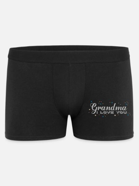 Grandma I love you Christmas - Men's Boxer Shorts - black