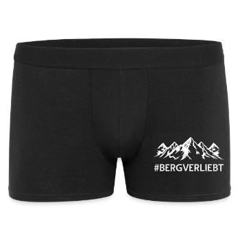 Mountain in Love with Hashtag Mountainous Landscape Mountains - Men's Boxer Shorts - black - Front