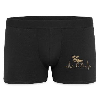 Silhouette du battement de cœur de mousse - Boxer Homme - noir - Devant