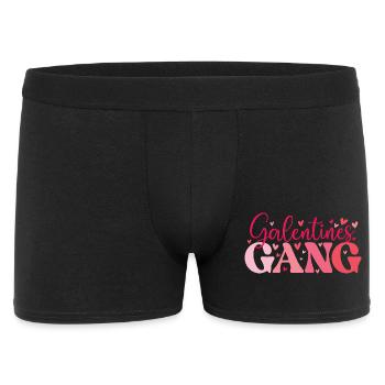 Galentines Gang Süße Freundinnen Schwesternschaft - Männer Boxer Shorts - Schwarz - Vorne