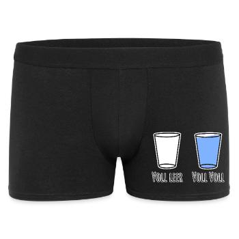 Completely empty and fully full! Full German language! - Men's Boxer Shorts - black - Front