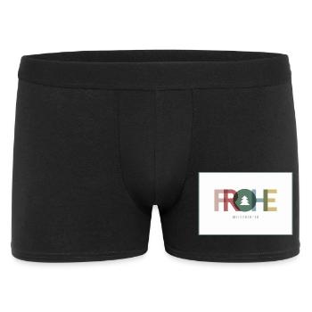 Joyeux Noël – Design rétro moderne - Boxer Homme - noir - Devant