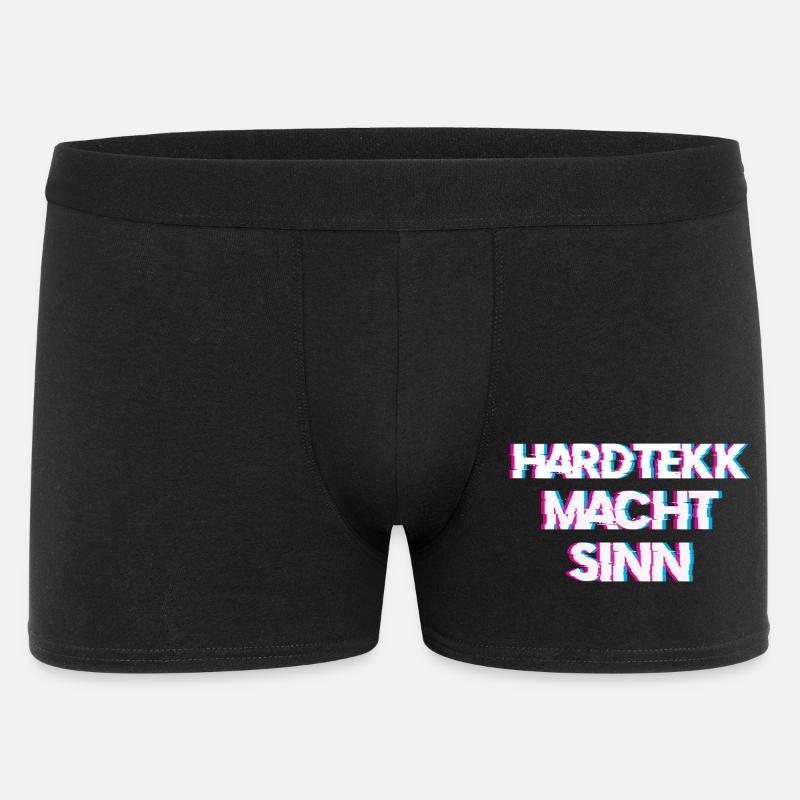 Hardtekk Tekk - Männer Boxer Shorts - Schwarz