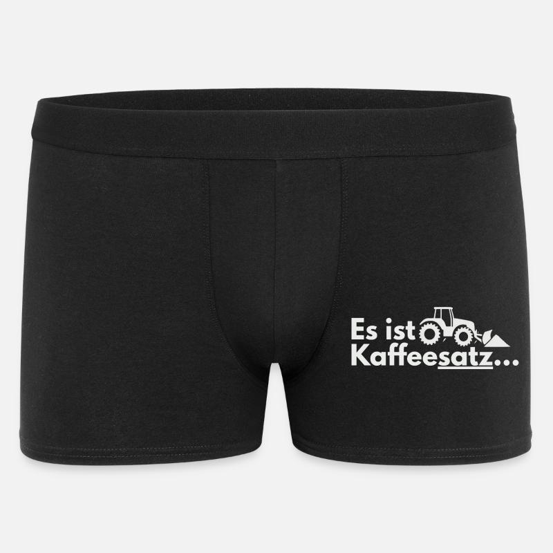 Kaffee-Ernte Traktor Motiv - Männer Boxer Shorts - Schwarz
