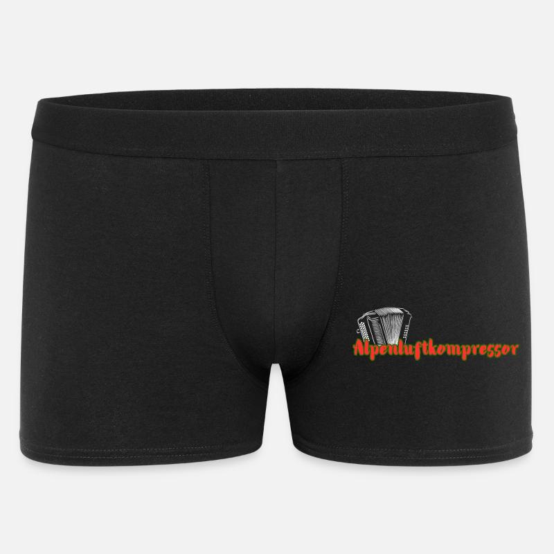 Alpenluftkompressor_2 - Männer Boxer Shorts - Schwarz