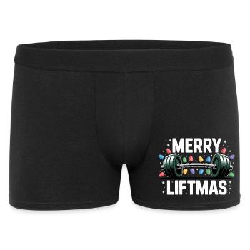 Barbe d’haltérophilie de Noël Merry Liftmas - Boxer Homme - noir - Devant