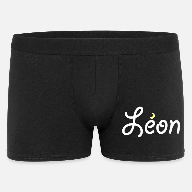 Löwe - Männer Boxer Shorts - Schwarz