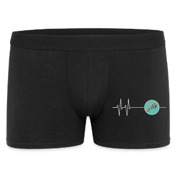Dugong Manatee in the Heartbeat Circle - Men's Boxer Shorts - black - Front