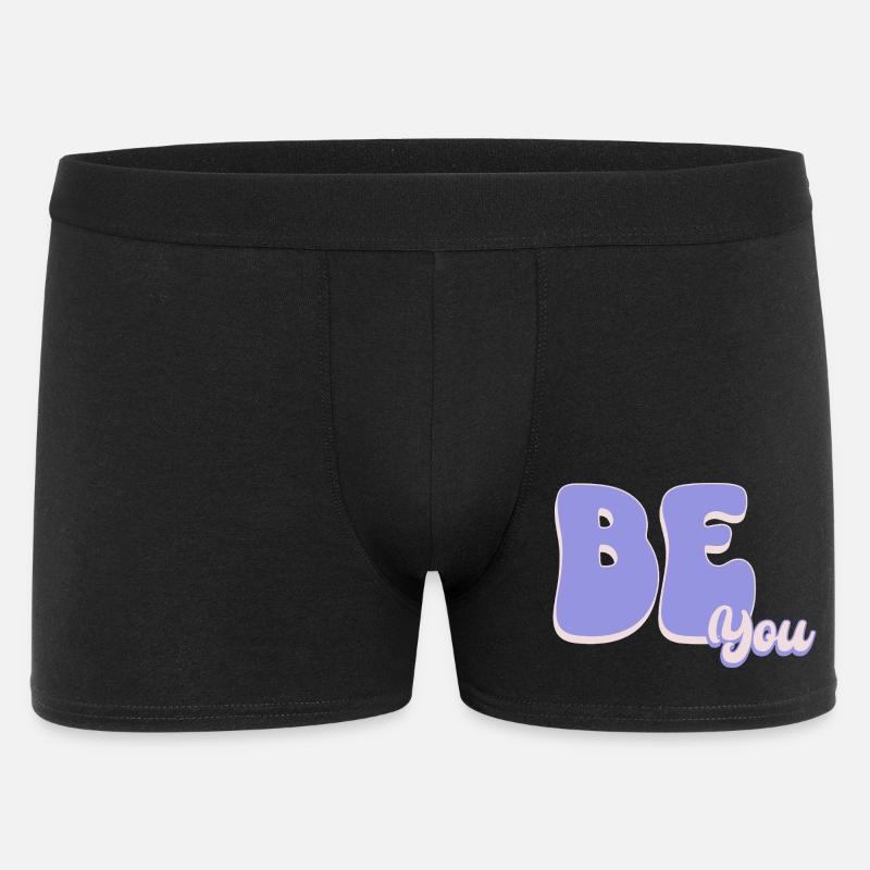 Sei einfach DU - Männer Boxer Shorts - Schwarz