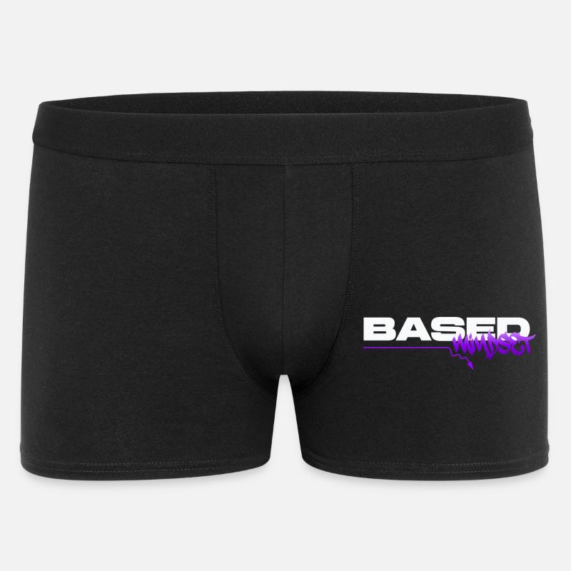 Based Mindset – Streetwear Graffiti Mentality - Men's Boxer Shorts - black