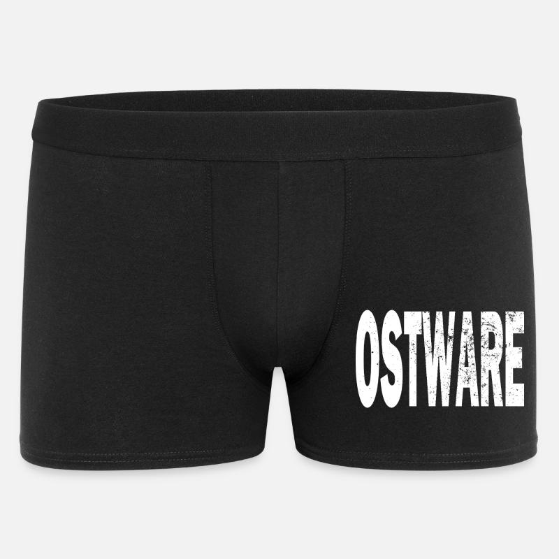 T-shirt à capuche Ostalgie Ostware Ostalgie Fun Fun - Boxer Homme - noir