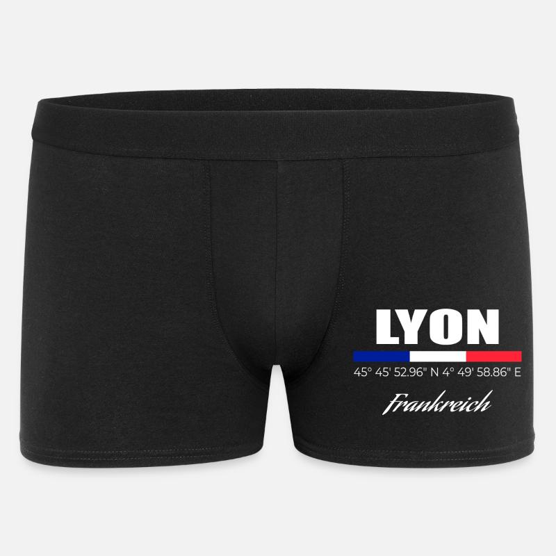 Lyon - Männer Boxer Shorts - Schwarz