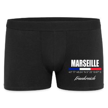 Marseille - Men's Boxer Shorts - black - Front