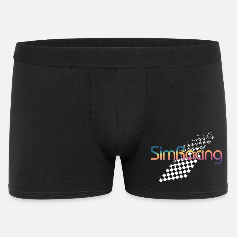 SimRacing Gradient Logo - Men's Boxer Shorts - black