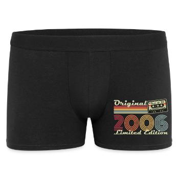 Original 2006 Jahrgang Vintage Geburtstag Retro - Männer Boxer Shorts - Schwarz - Vorne