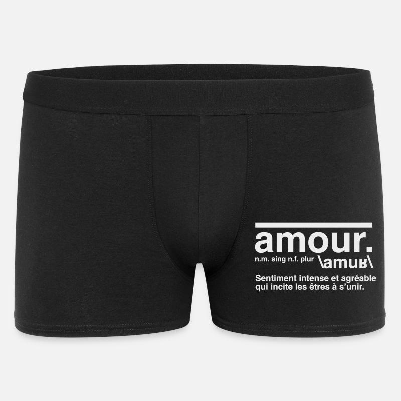 Amour Définition Style Dictionnaire  - Boxer Homme - noir