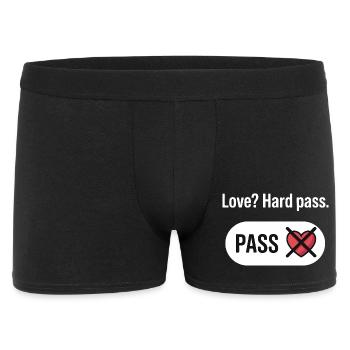 Amour anti-Valentin ? Pas du tout : design drôle - Boxer Homme - noir - Devant