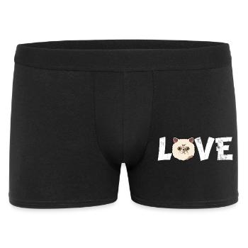 Boat Heartbeat EKG Lustiges Segeln-Leben-Geschenk - Männer Boxer Shorts - Schwarz - Vorne