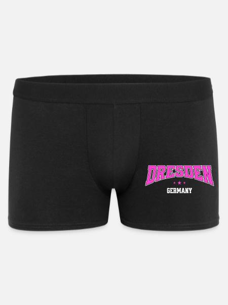 Dresden Germany Pink College Design - Männer Boxer Shorts - Schwarz