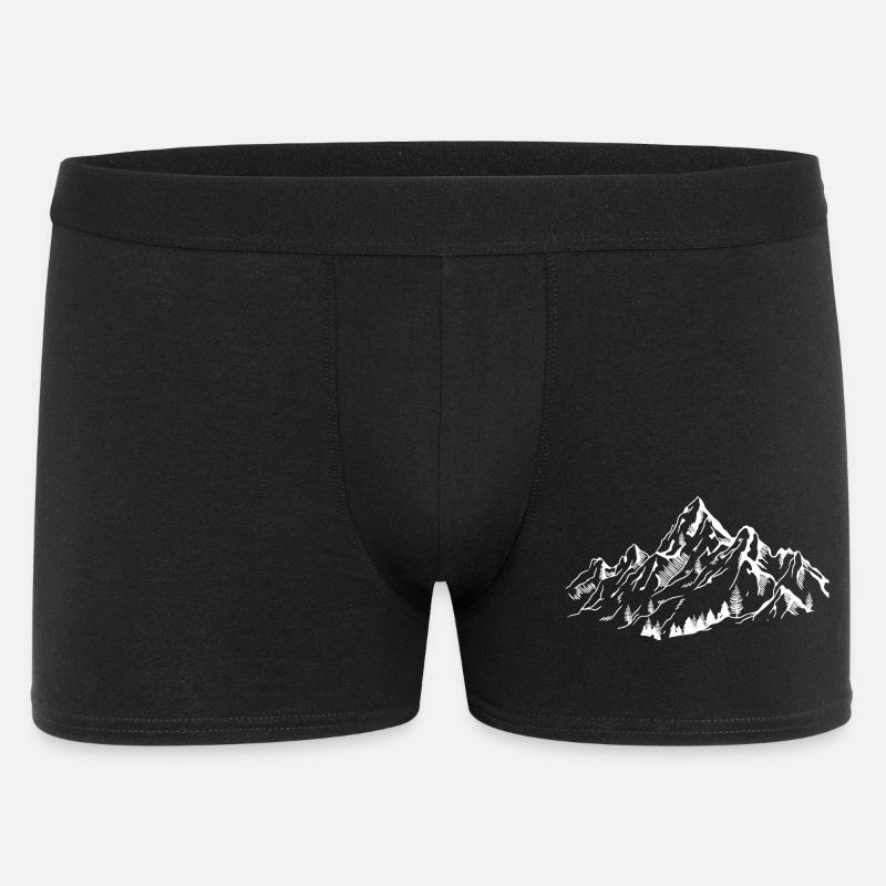 montagnes - Boxer Homme - noir