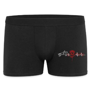 Horse Heartbeat ECG - Men's Boxer Shorts - black - Front