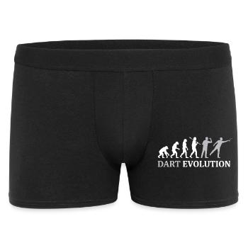 Dart Evolution – Der Weg zum Bullseye - Männer Boxer Shorts - Schwarz - Vorne